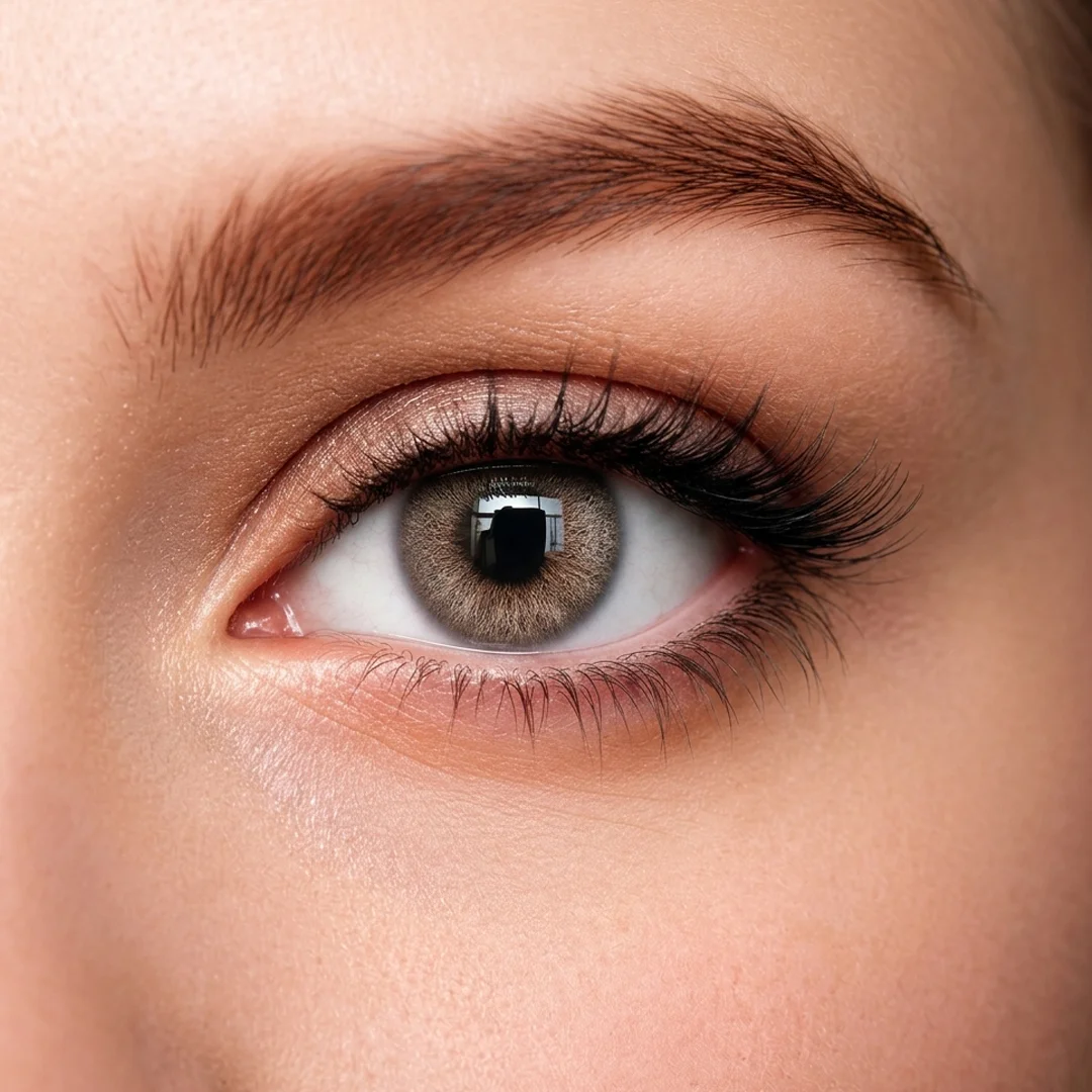 Polar Light Brown — lens close up